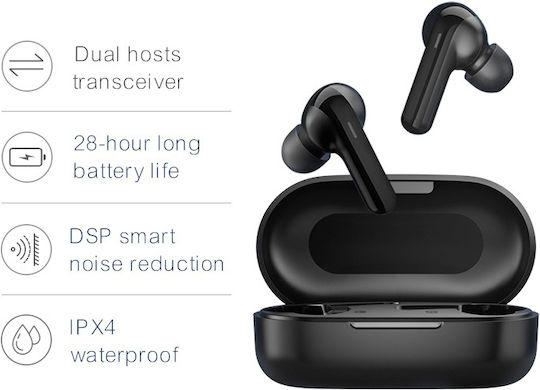 Haylou GT3 In-ear Bluetooth Handsfree Earphones with Sweat Resistance and Charging Case Black view 9