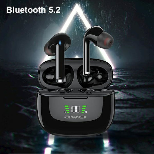 Awei TWS TA8 Earbud Bluetooth Handsfree Earphones with Charging Case Black vue 5