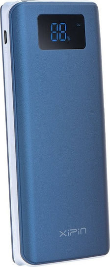 Xipin T1 Power Bank 12000mAh with 2 USB-A Ports Blue