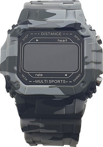SQR I2 Smartwatch with Heart Rate Monitor (Gray Camo) view 4