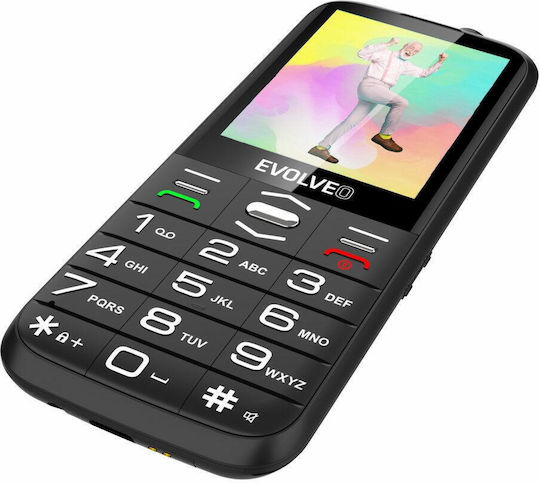 Evolveo EasyPhone XO Dual SIM Mobile with Large Buttons Black view 2