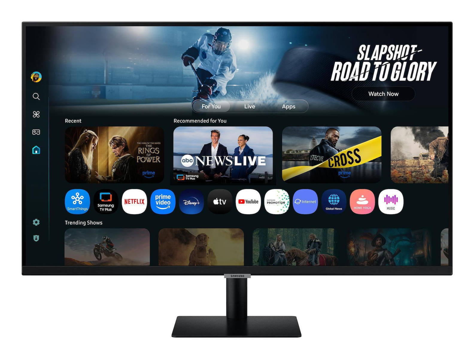Samsung M7 M70F VA HDR Smart Monitor 32" 4K 3840x2160 with Response Time 4ms GTG view 5