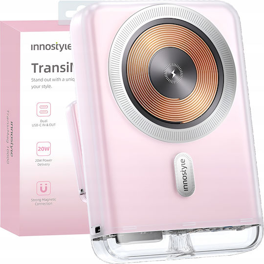 Innostyle MagSafe Power Bank 10000mAh Pink view 1