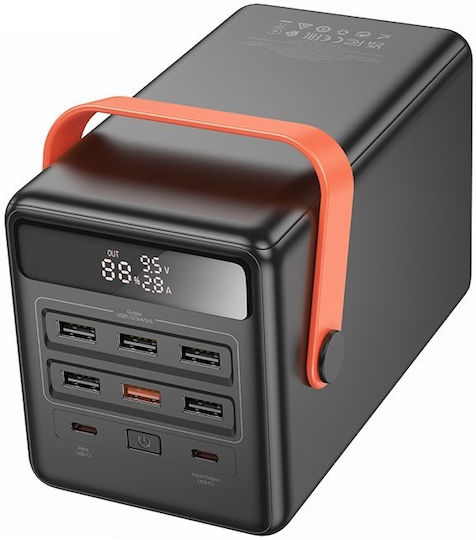 Hoco DB03 Max Power Bank 100000mAh 65W with 6 USB-A Ports and 2 USB-C Ports Black view 5