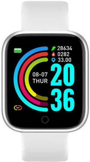 L18 Smartwatch with Heart Rate Monitor (White) view 3