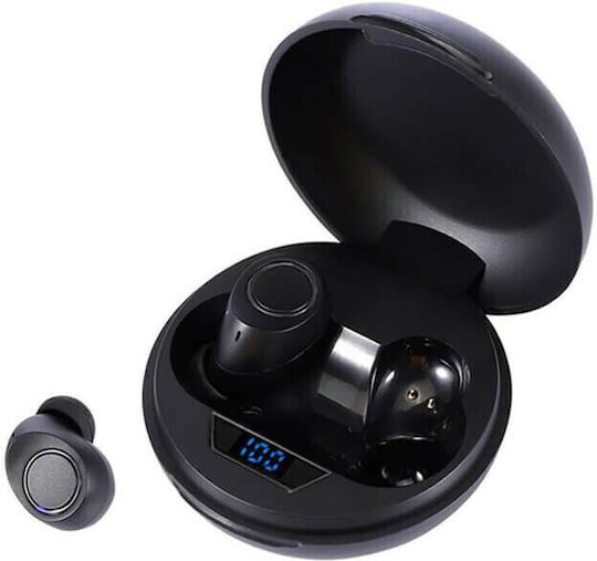 DT-11 In-ear Bluetooth Handsfree Earphones with Charging Case Black view 3