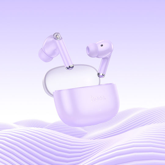 Hoco EQ12 Rima In-ear Bluetooth Handsfree Earphones with Charging Case Purple view 4