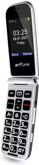 Artfone F20 Dual SIM Mobile with Large Buttons (Greek Menu) Red view 3