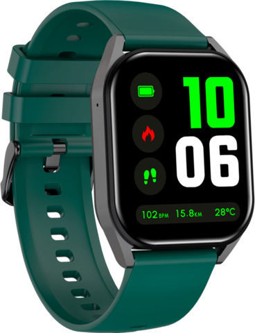 Canyon SW-58 Aluminium Waterproof Smartwatch with Heart Rate Monitor (Silver Green) view 2
