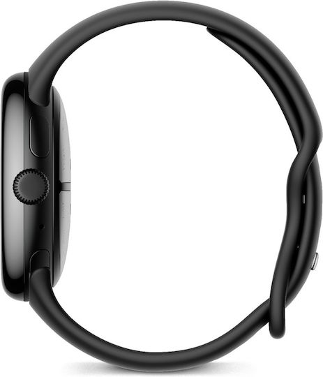Google Pixel Watch 3 Aluminium 45mm Waterproof with Heart Rate Monitor (Matte Black Aluminum Case / Obsidian Active Band) view 5