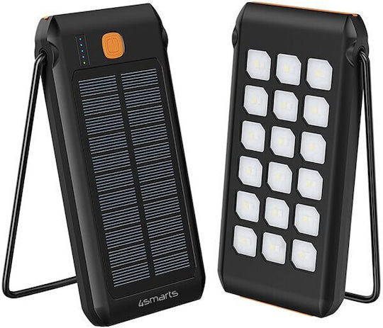 4Smarts Titanpack Flex Solar Power Bank 10000mAh with USB-A Port and USB-C Port Power Delivery / Quick Charge 3.0 Black