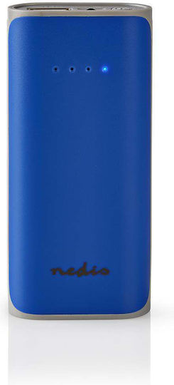 Nedis Power Bank 5000mAh with USB-A Port Blue view 1