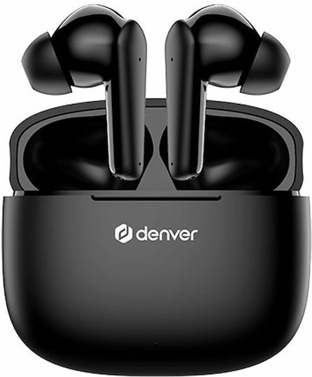 Denver TWE-48GR In-ear Bluetooth Handsfree Earphones with Charging Case Black view 1
