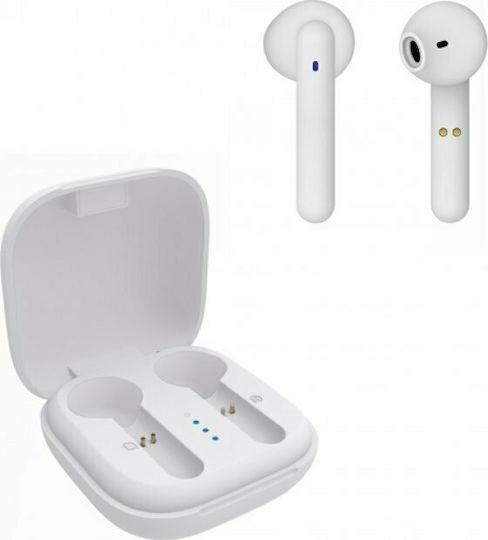 Vivanco Urban Pair In-ear Bluetooth Handsfree Earphones with Charging Case White view 1