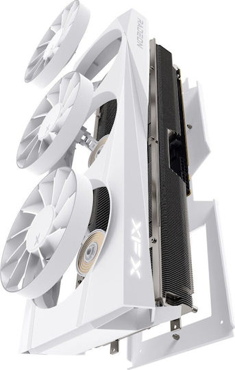 XFX Radeon RX 9070 XT 16GB GDDR6 Quicksilver White Magnetic Air Edition Graphics Card vue 5