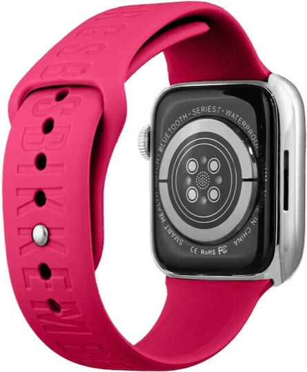 Bikkembergs BK22 Small Aluminium Smartwatch with Heart Rate Monitor (Fuchsia) view 2