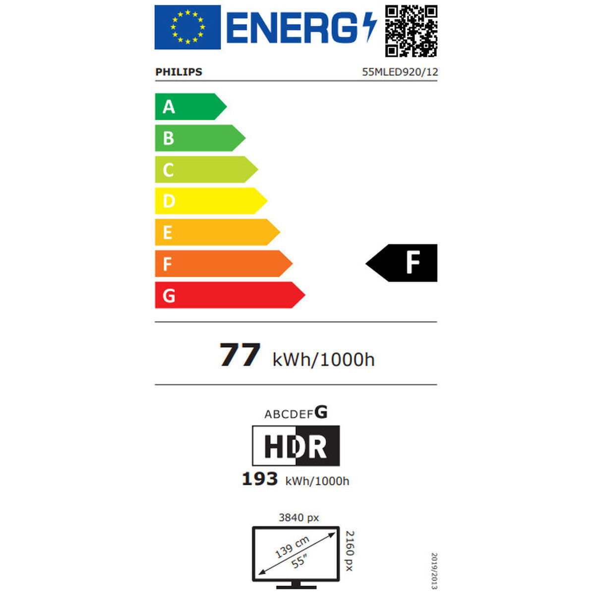 Philips Smart TV 55" 4K UHD Mini LED QD Ambilight HDR (2025) 55MLED920/12 view 2