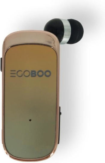 Egoboo Clip+go In-ear Bluetooth Handsfree Earphones Gold vue 4