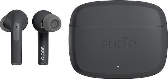 Sudio N2 Pro In-ear Bluetooth Handsfree Earphones with Sweat Resistance and Charging Case Black