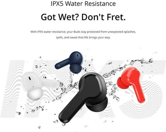 Realme Buds T100 Bluetooth Handsfree Earphones with Sweat Resistance and Charging Case Blue vue 8