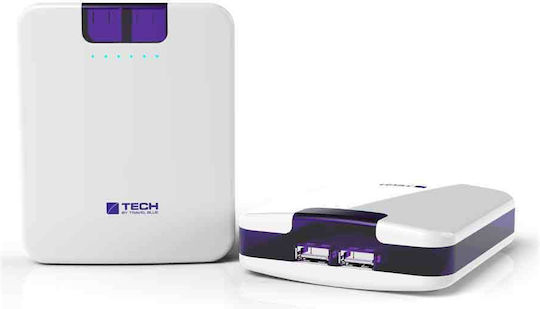 Travel Blue Power Bank 10400mAh with 2 USB-A Ports White vue 2