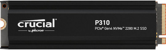 Crucial P310 SSD 4TB M.2 Type with PCI Express 4.0 Connection and Heatsink CT4000P310SSD5 vue 4
