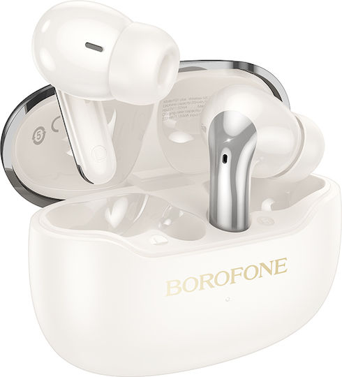 Borofone FQ1 Plus Shine In-ear Bluetooth Handsfree Earphones with Charging Case White