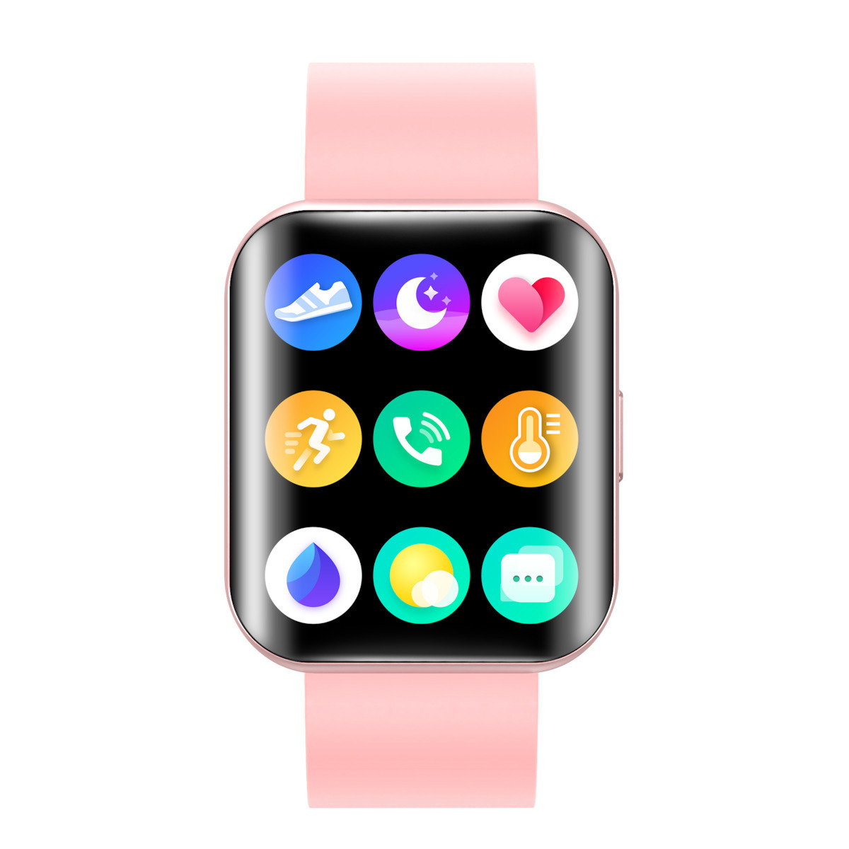 ISP LikeSmart New FiT Aluminium Smartwatch with Heart Rate Monitor (New Pink) view 7