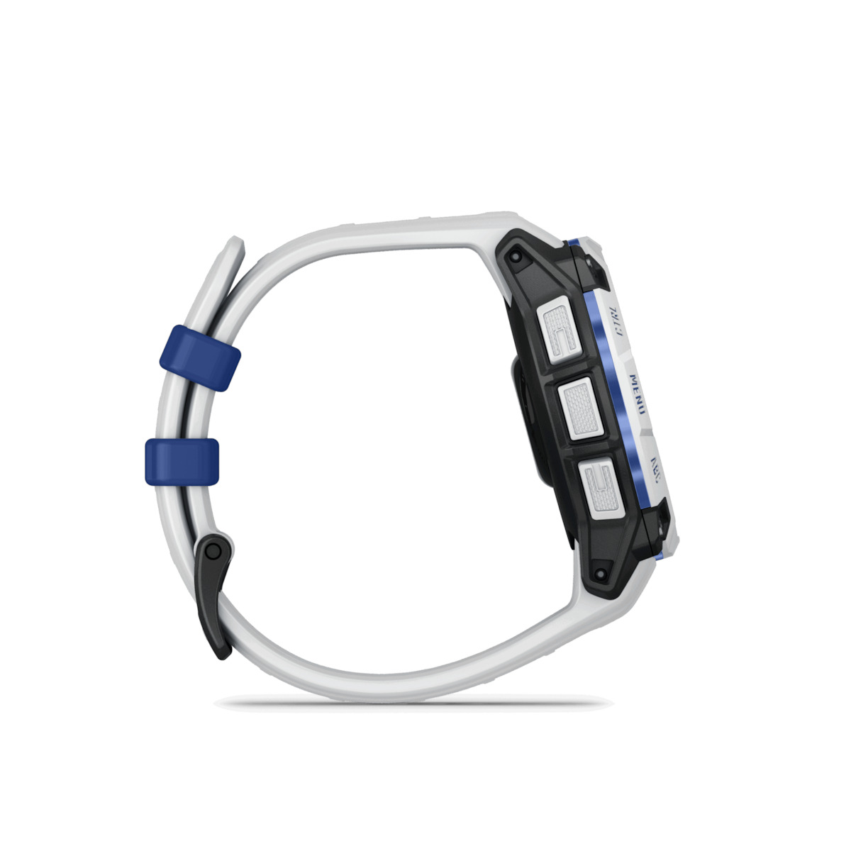 Garmin Instinct 3 Solar Aluminium 45mm Waterproof Smartwatch with Heart Rate Monitor (Whitestone and Blue Limited Edition) view 3
