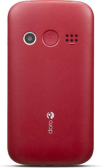 Doro 1380 Dual SIM Mobile with Large Buttons (English Menu) Red view 4