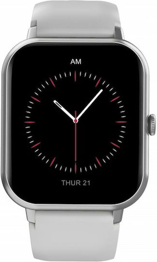 DCU Curved Glass PRO Smartwatch with Heart Rate Monitor (Gray)