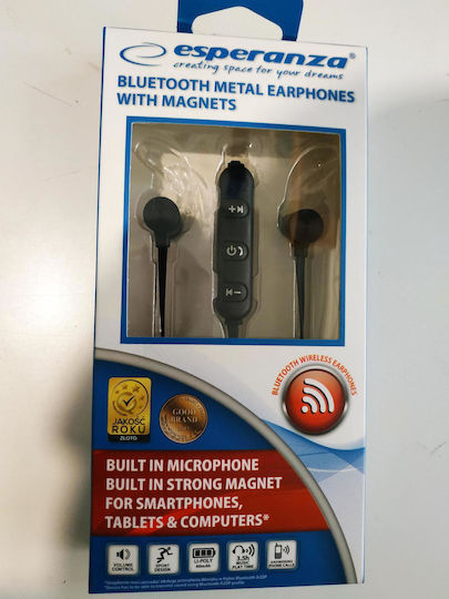 Esperanza EH186K In-ear Bluetooth Handsfree Earphones Black view 3