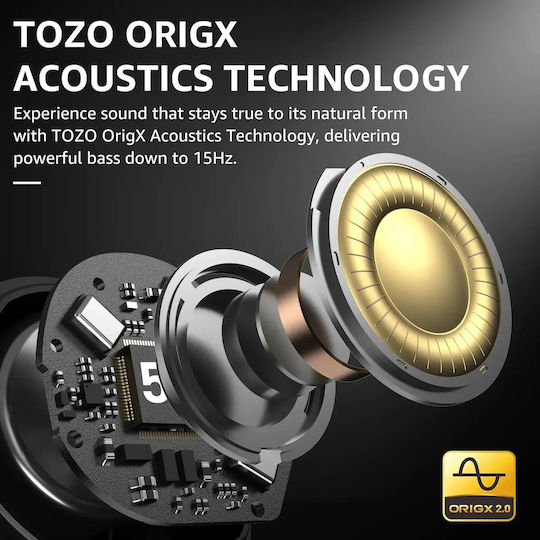 Tozo AeroSound Earbud / In-ear Bluetooth Handsfree Earphones with Sweat Resistance and Charging Case Black view 7