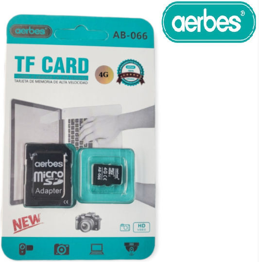 Aerbes AB-S066 microSDHC 4GB with Adapter