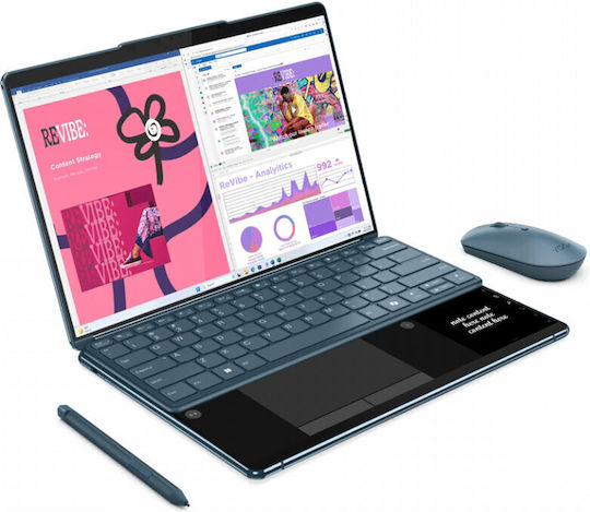 Lenovo Yoga Book 9 13IMU9 13.3" OLED Touchscreen (Ultra 7-155U/32GB/1TB SSD/W11 Pro) Tidal Teal (US Keyboard) view 4