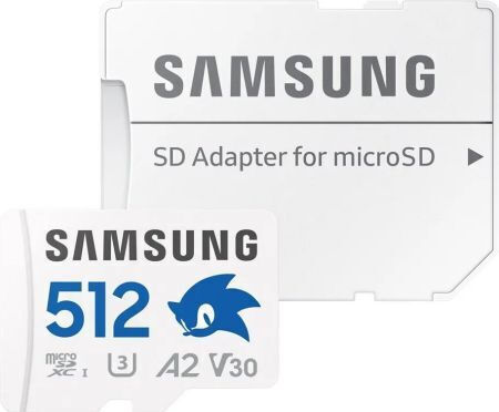 Samsung Pro Plus microSDXC 512GB U3 V30 A2 UHS-I 180MB/s with Adapter
