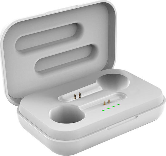 Celly Buz 1 In-ear Bluetooth Handsfree Earphones with Charging Case White view 3