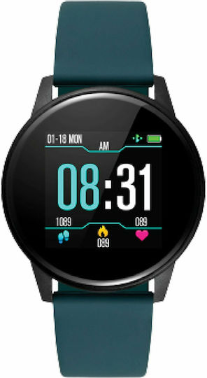 DAS.4 SG60 44mm Smartwatch with Heart Rate Monitor (Black / Blue)