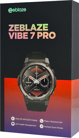 Zeblaze Vibe 7 Pro Aluminium Smartwatch with Heart Rate Monitor (Black) view 9
