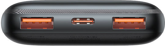 Bipow Pro Power Bank 10000mAh 20W with 2 USB-A Ports and USB-C Port Black view 2