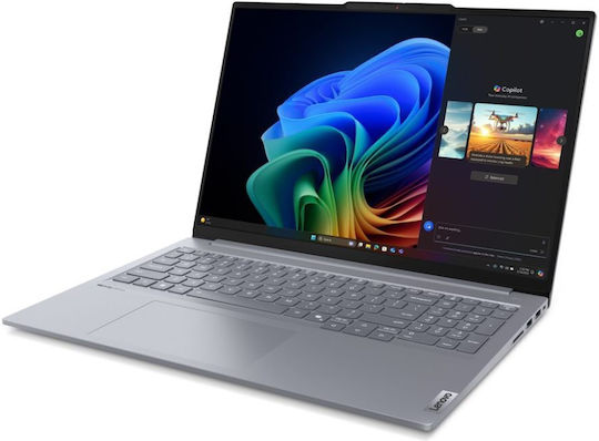 Lenovo ThinkBook 16 Gen 7 16" IPS (Snapdragon-X Plus X1P-42-100/32GB/1TB SSD/W11 Pro) Luna Grey (US Keyboard) view 3