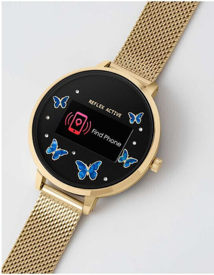 Reflex Active Smartwatch with Heart Rate Monitor (Gold) view 4
