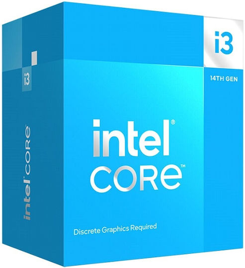 Intel Core i3-14100F 3.5GHz Processor 4 Core for Socket 1700 in Box with Heatsink view 1