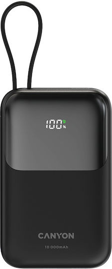 Canyon OnPower 101 10000mAh 22.5W with USB-A Port and USB-C Port Power Delivery Black