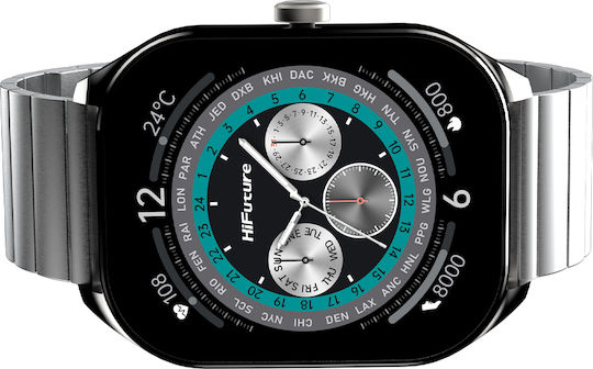 HiFuture FutureFit APEX Smartwatch with Heart Rate Monitor (Silver) view 9