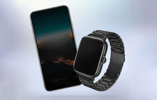Colmi P28 Plus Aluminium Smartwatch with Heart Rate Monitor (Black) view 5