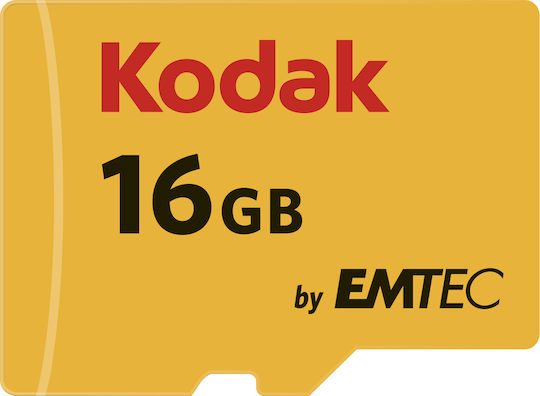 Kodak microSDHC 16GB Class 10 U1 V10 A1 UHS-I with Adapter view 1