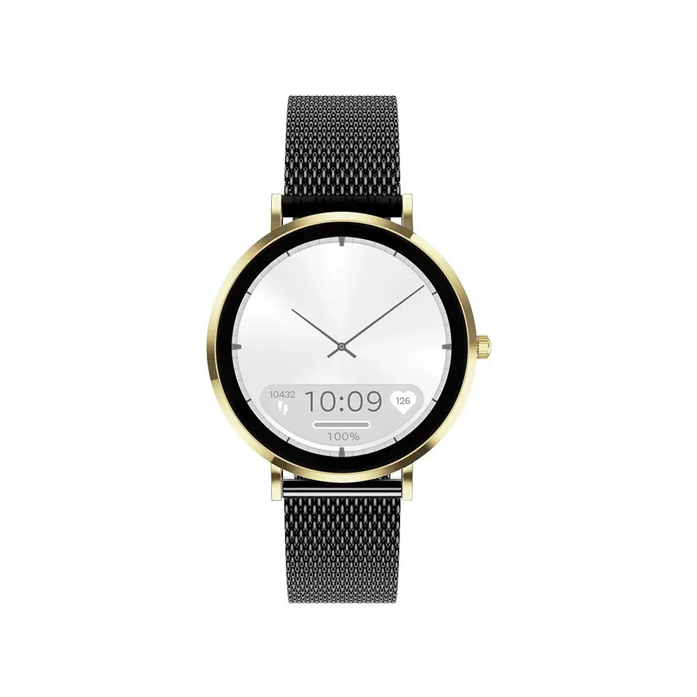 MaxCom FW28 Selen Mini Stainless Steel 40mm Smartwatch with Heart Rate Monitor Gold view 4