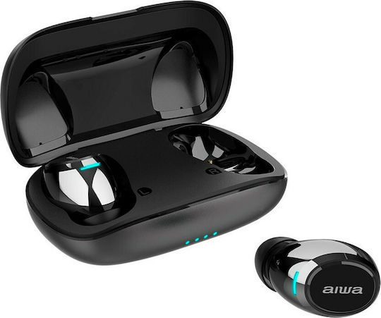 Aiwa EBTW-850 In-ear Bluetooth Handsfree Earphones with Sweat Resistance and Charging Case Black