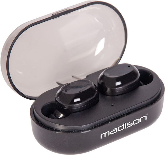 Madison TWS 200 In-ear Bluetooth Handsfree Earphones with Charging Case Black view 2
